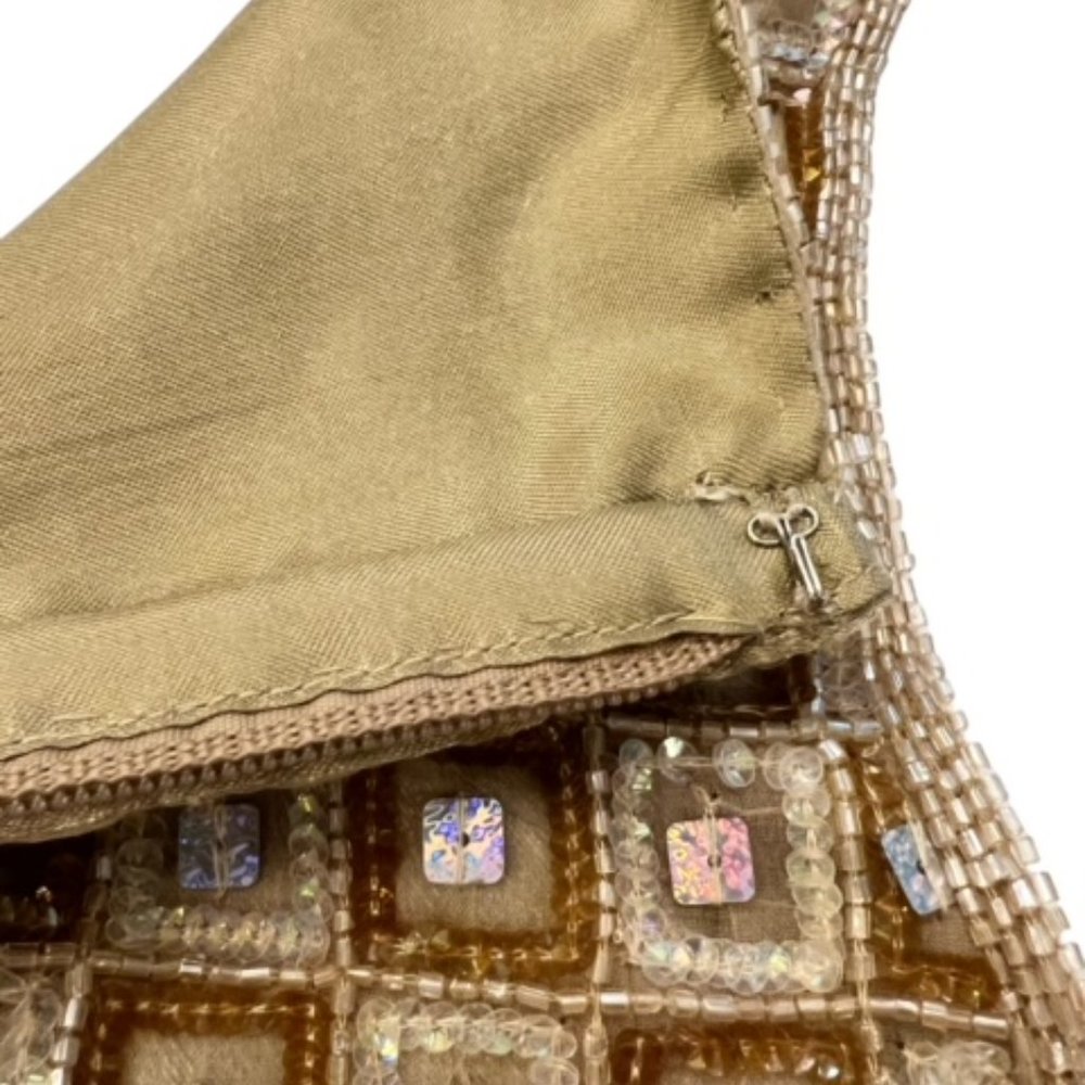 K.C.‎ Malhan Sequined Beaded Sleeveless Small Top Gorgeous! Dressy BOHO CITY - Picture 9 of 11